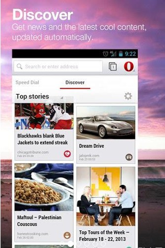 Opera beta app